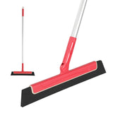 CLEANHOME Floor Squeegee 38in Adjustable Water Sweeper for Bathroom（Red）